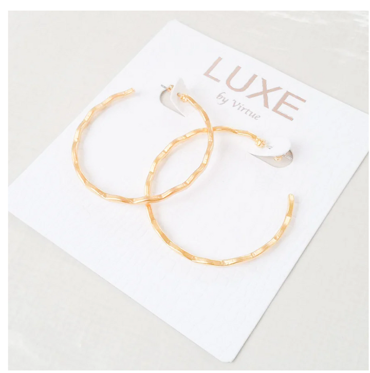 The Claire Zig Zag Hoops - Gabrielle's Biloxi