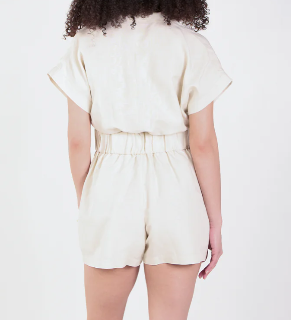 Emily McCarthy Poppy Romper - Birch - Gabrielle's Biloxi