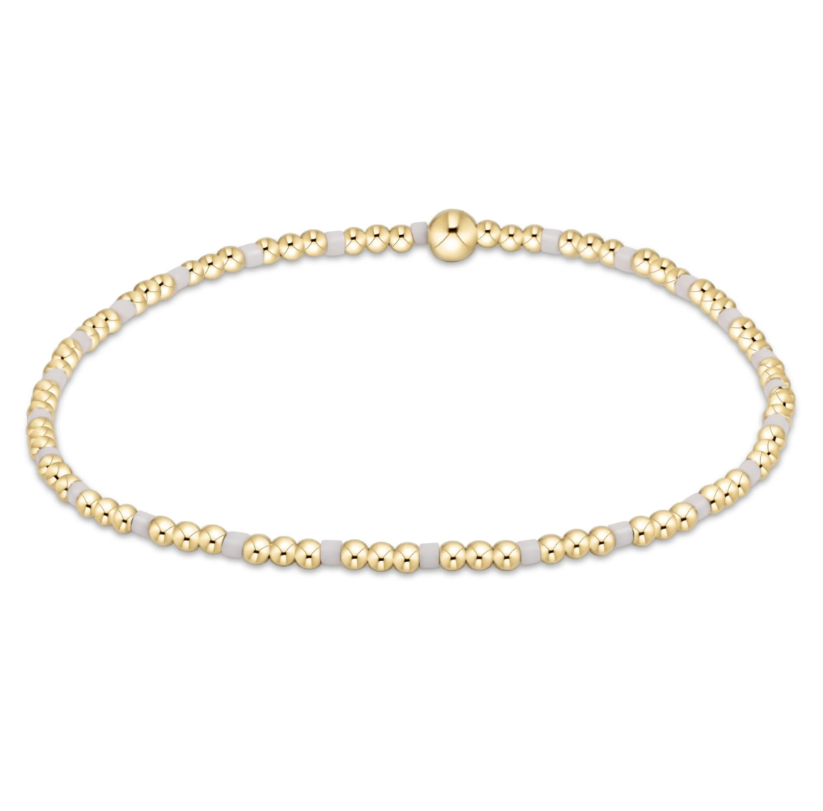 Enewton Hope Sincerity Pattern 2mm Bead Bracelet - White - Gabrielle's Biloxi