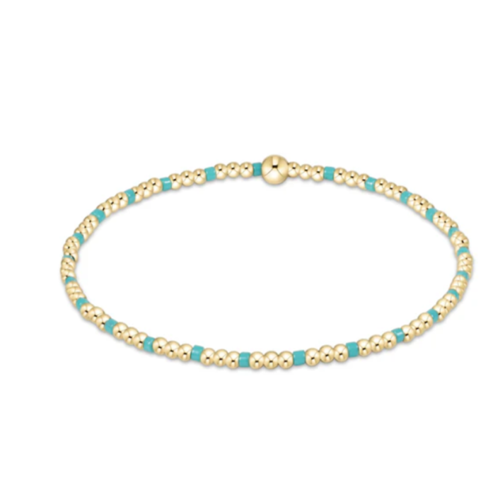 Enewton Hope Sincerity Pattern 2mm Bead Bracelet - Turquoise - Gabrielle's Biloxi