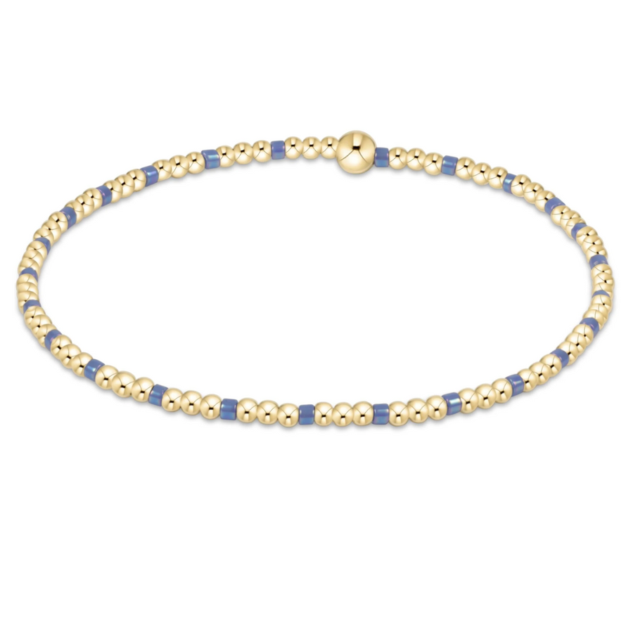 Enewton Hope Sincerity Pattern 2mm Bead Bracelet - Bright Blue - Gabrielle's Biloxi