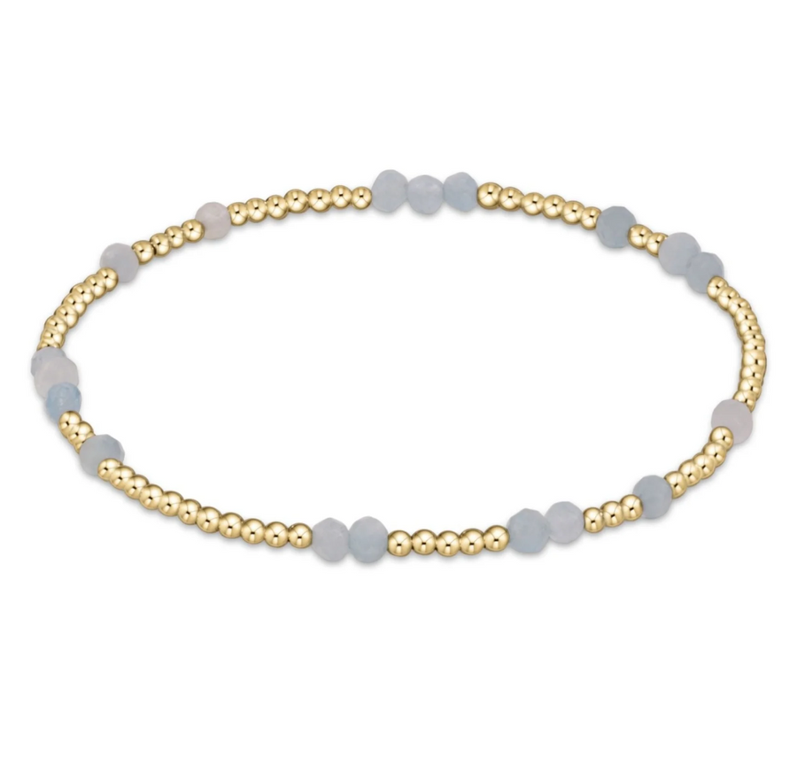 Hope Unwritten Gemstone Bracelet - Aquamarine - Gabrielle's Biloxi