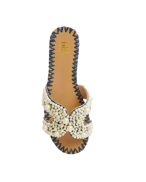 BTB Los Angeles Vela Slide - Navy - Gabrielle's Biloxi