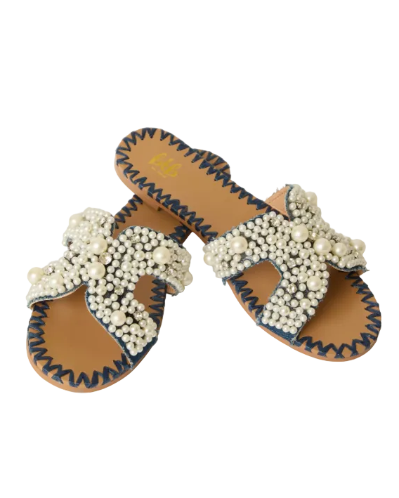 BTB Los Angeles Vela Slide - Navy - Gabrielle's Biloxi