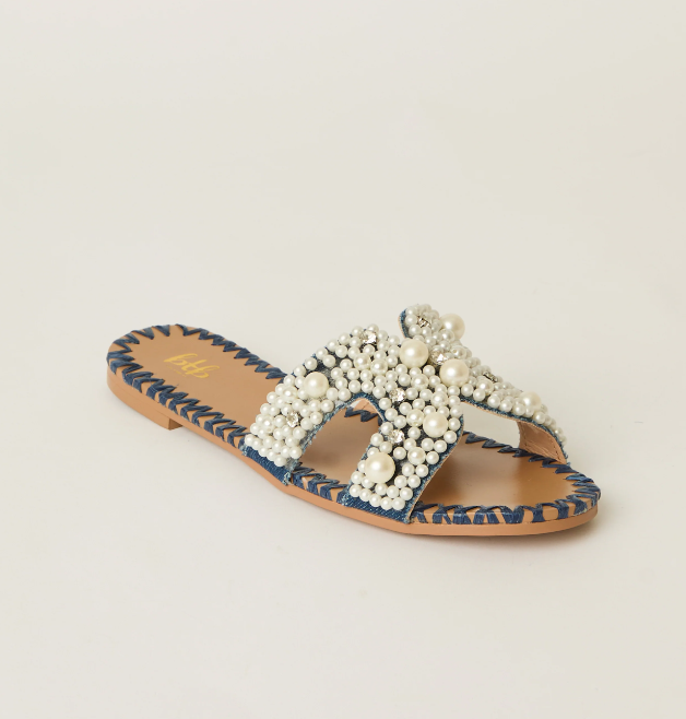 BTB Los Angeles Vela Slide - Navy - Gabrielle's Biloxi