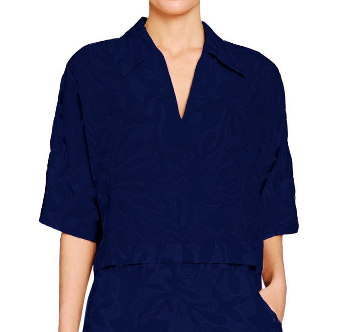 Amanda Uprichard Bryce Top - Navy - Gabrielle's Biloxi