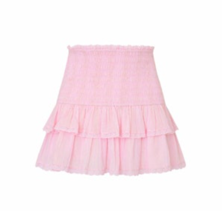 Love Shack Fancy Ollyn Skirt - Pink Shimmer - Gabrielle's Biloxi