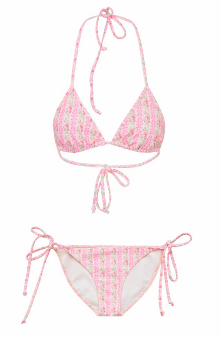 Love Shack Fancy Harbor Bikini - Strawberry Macaroon - Gabrielle's Biloxi