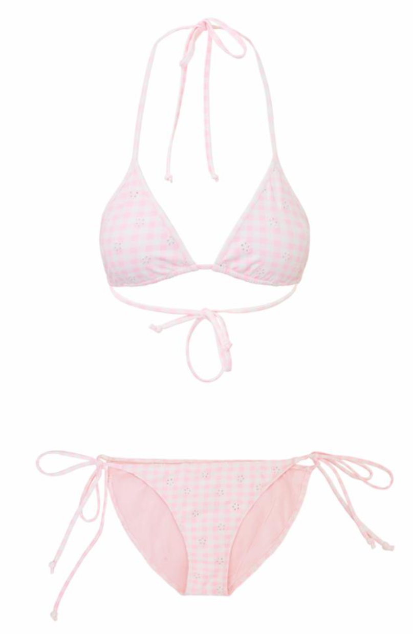 Love Shack Fancy Harbor Bikini - Angel Pink - Gabrielle's Biloxi