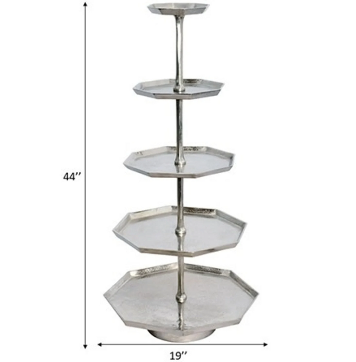 Silver 5 Tier Display Stand - Gabrielle's Biloxi