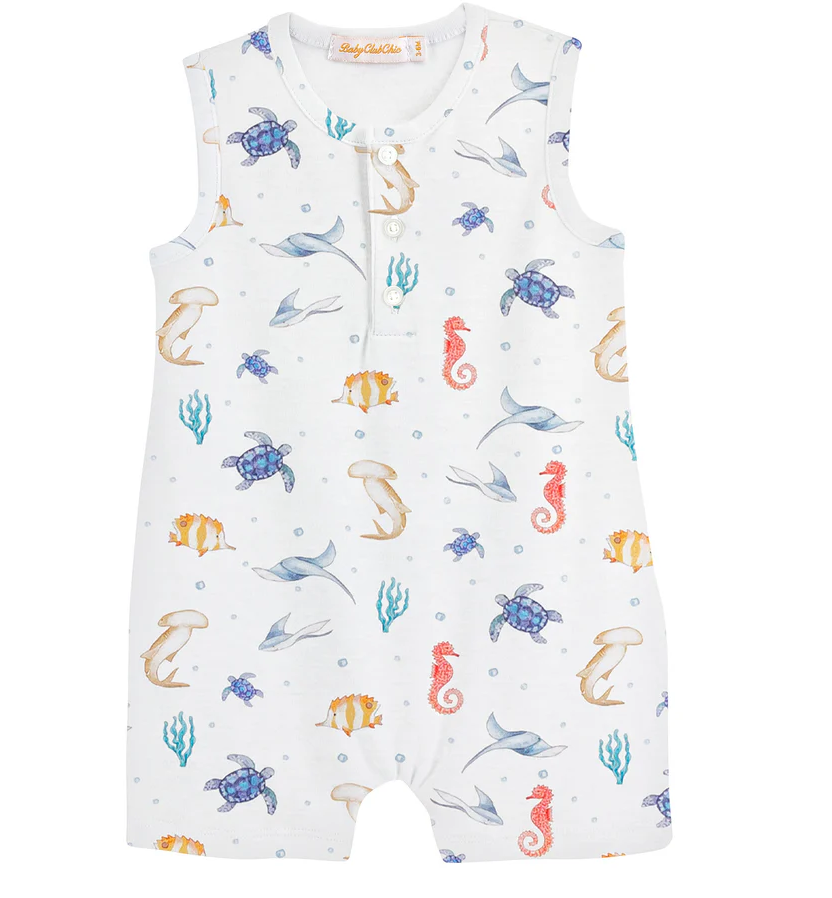 Sea Friends Boy Romper - Gabrielle's Biloxi
