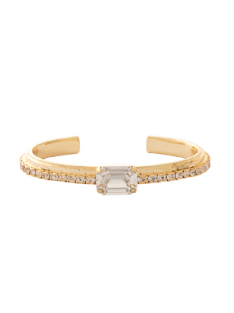 Sorrelli Eryn Cuff Bracelet - Bright Gold Crystal - Gabrielle's Biloxi