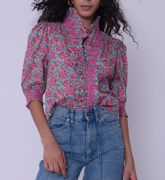 Love the Label Zuri Top - Millie Francesca Liberty Print - Gabrielle's Biloxi