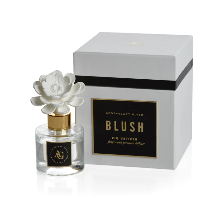 Black Blush Porcelain Diffuser -  Fig Vetiver - Gabrielle's Biloxi
