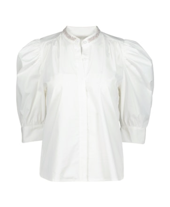 Bishop + Young Cat Embellished Top - White - Gabrielle's Biloxi