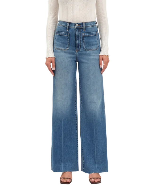 DAZE Far Out High-Rise Wide Leg - Vintage City - Gabrielle's Biloxi