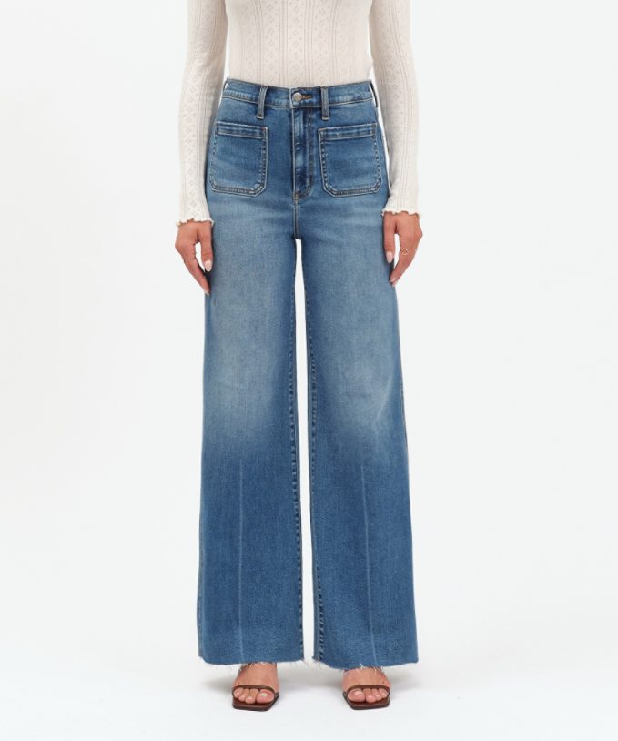 DAZE Far Out High-Rise Wide Leg - Vintage City - Gabrielle's Biloxi