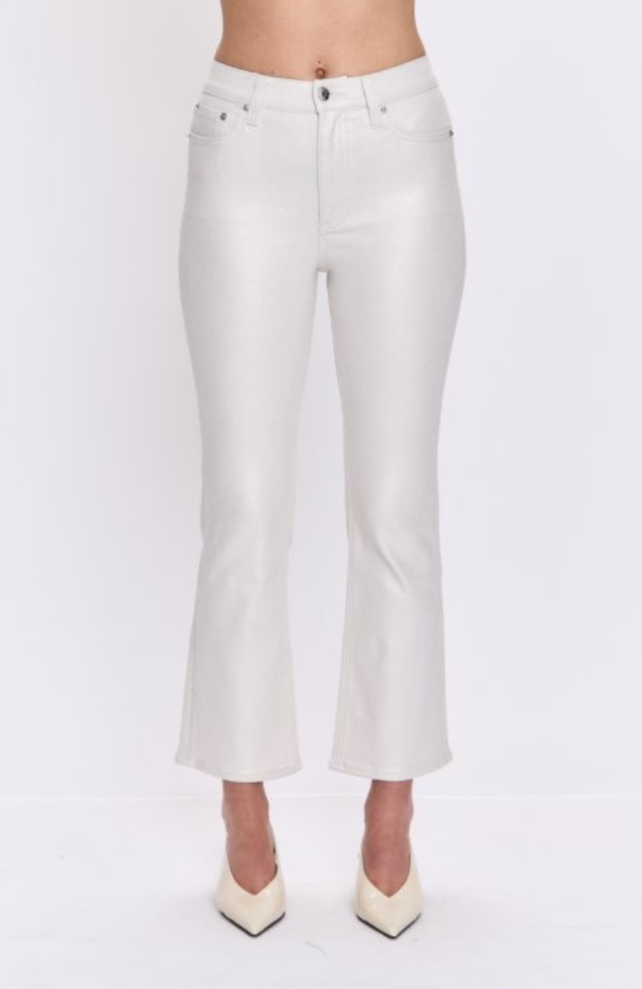 Pistola Lennon High Rise Crop Boot - Ivory Luster - Gabrielle's Biloxi