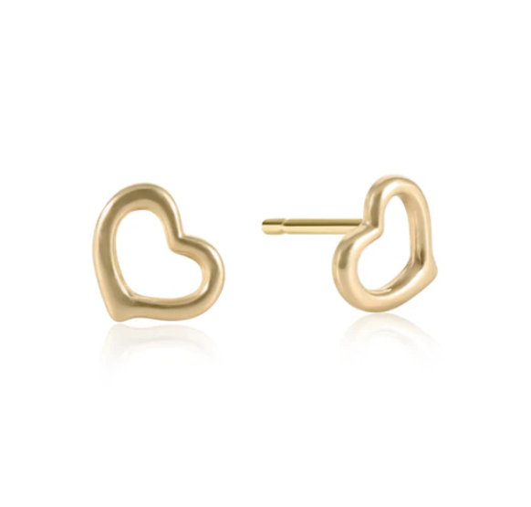 Enewton Love Stud - Gold - Gabrielle's Biloxi