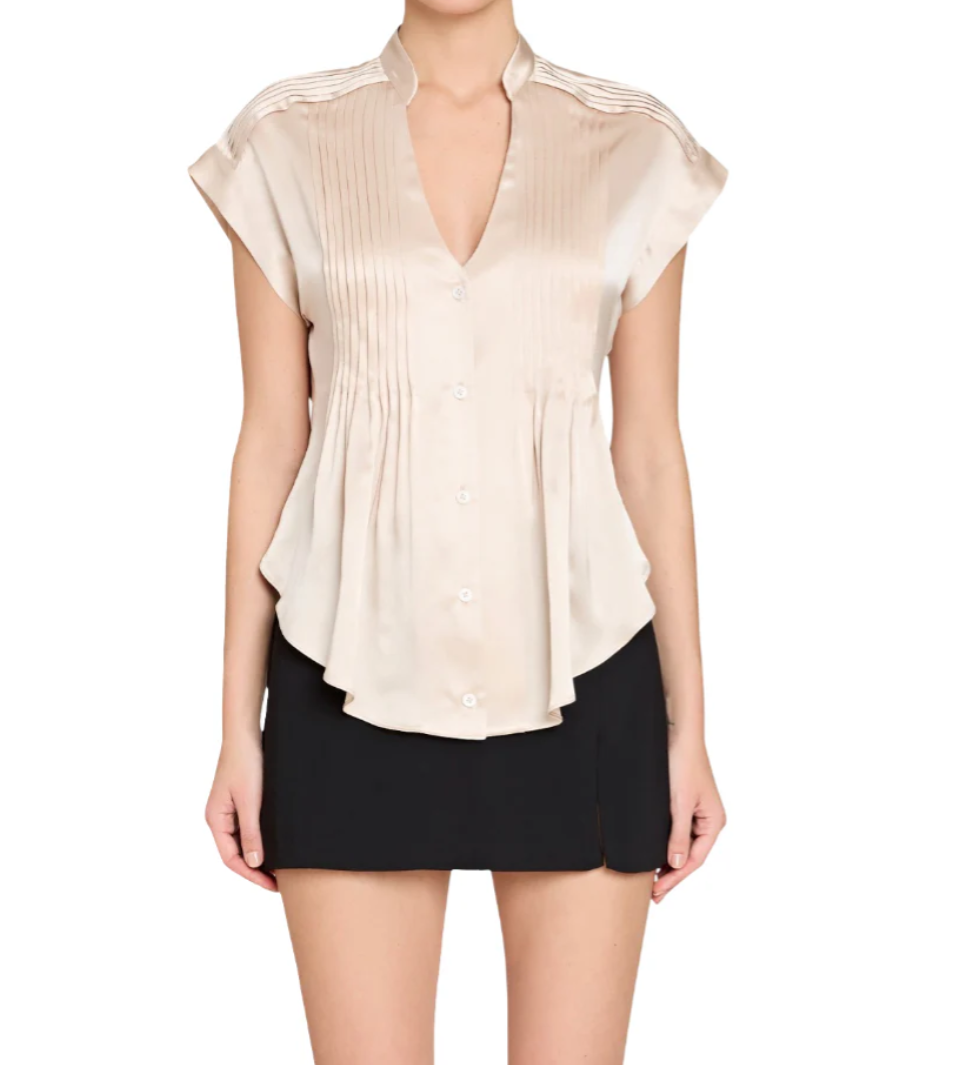 Amanda Uprichard Cielo Top - Bone - Gabrielle's Biloxi