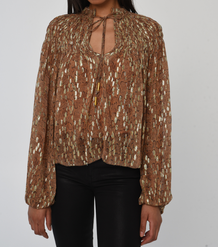 Love the Label Meredith Top - Cavalier Python Print - Gabrielle's Biloxi