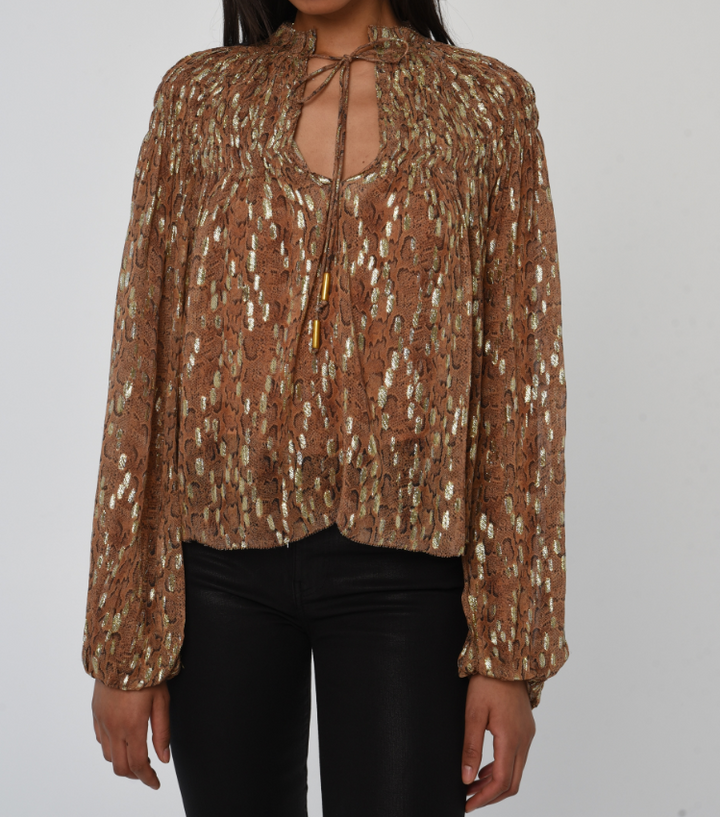 Love the Label Meredith Top - Cavalier Python Print - Gabrielle's Biloxi