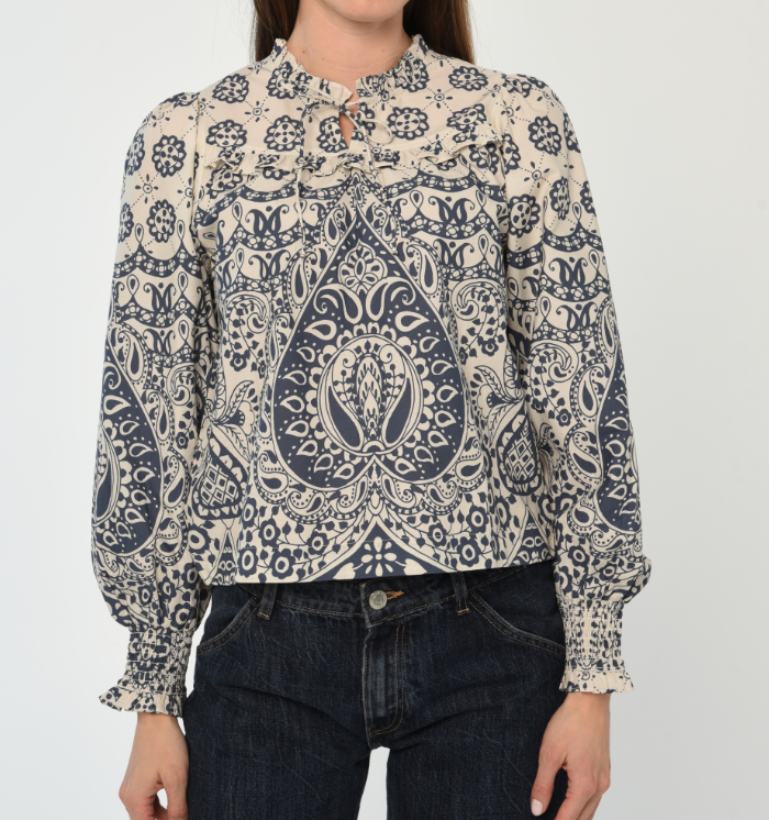 Love the Label Shanie Top - Antonina Print - Gabrielle's Biloxi