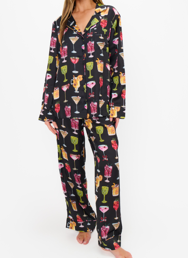 Show Me Your Mumu Classic PJ Set - Holiday Cocktails - Gabrielle's Biloxi