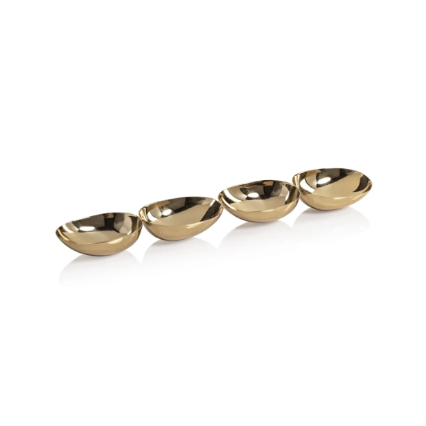 Zodax 4-Tier Nut Bowl - Polished Gold - Gabrielle's Biloxi