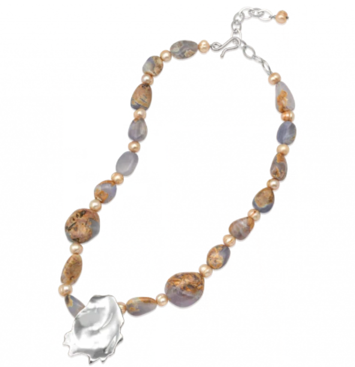 Mignon Faget Oyster Chalcedony Pearl Necklace - Gabrielle's Biloxi