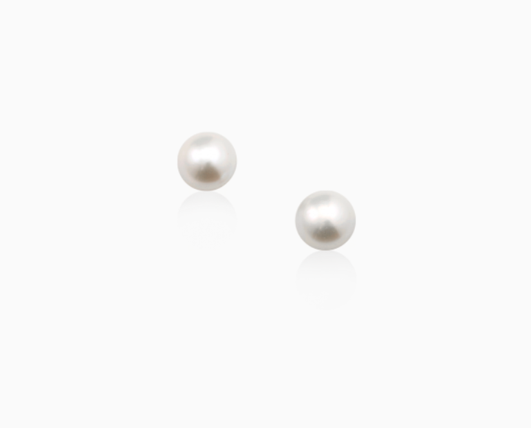 Mignon Faget Button Pearl Stud Earrings - Gabrielle's Biloxi