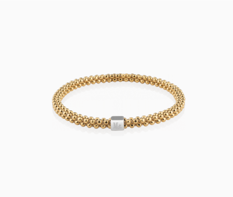 Mignon Faget Halo Bangle Faceted Gold Plated - Gabrielle's Biloxi