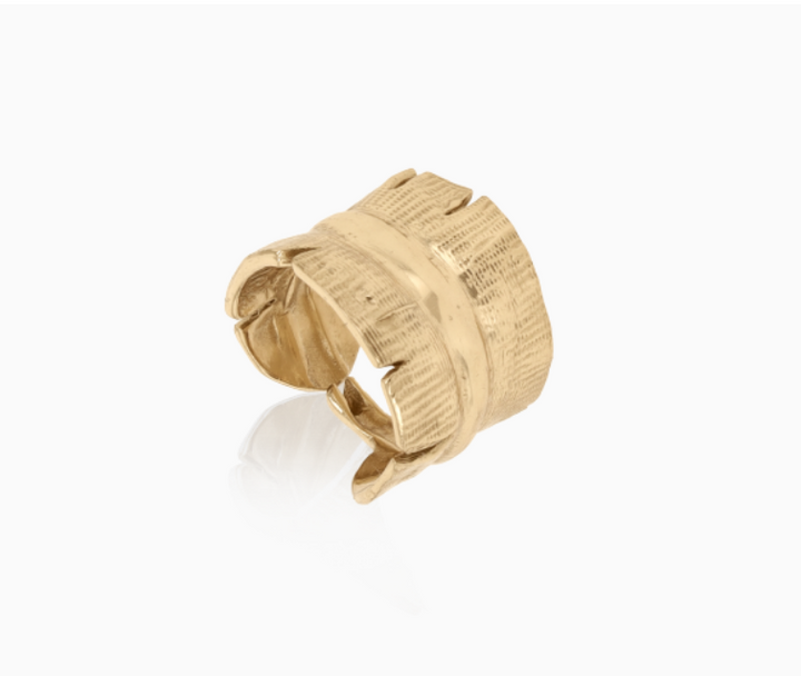 Mignon Faget Banana Leaf Wrap Ring - Bronze - Gabrielle's Biloxi