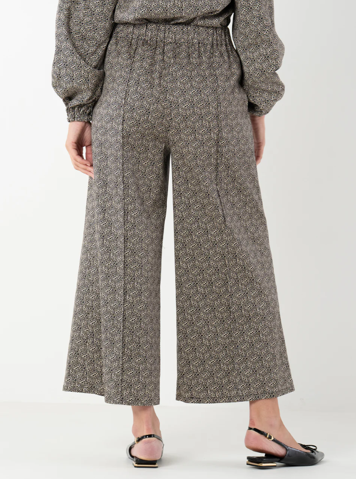 Emily McCarthy Teddy	Crop Trouser	- Black Tonal	Monogram - Gabrielle's Biloxi