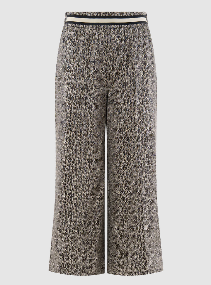 Emily McCarthy Teddy	Crop Trouser	- Black Tonal	Monogram - Gabrielle's Biloxi