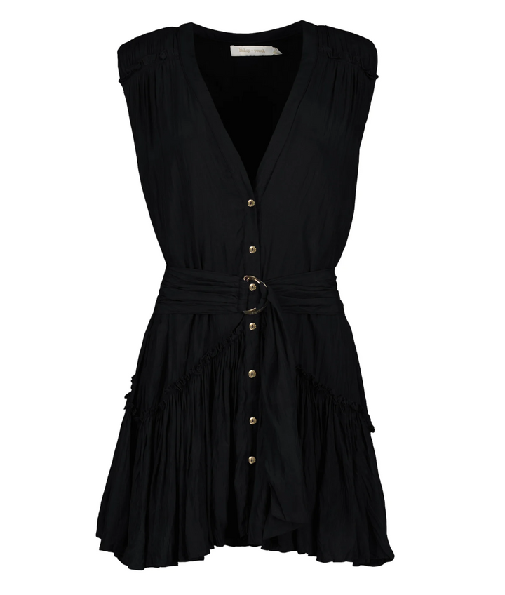 Bishop + Young Bridget Belted Mini Dress - Black - Gabrielle's Biloxi