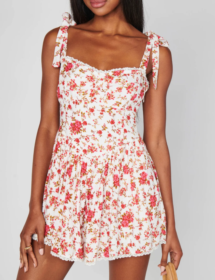 Show Me Your Mumu Regal Romper - Southern Roses - Gabrielle's Biloxi