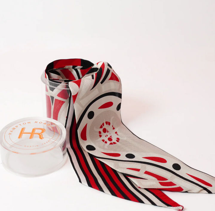 Hampton Road Crimson Paisley Twilly - Gabrielle's Biloxi