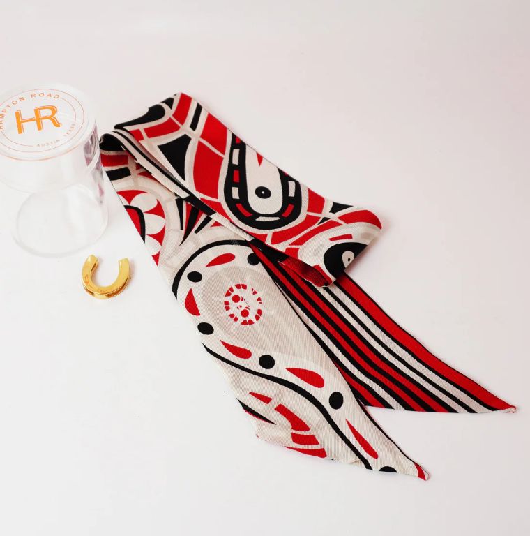 Hampton Road Crimson Paisley Twilly - Gabrielle's Biloxi