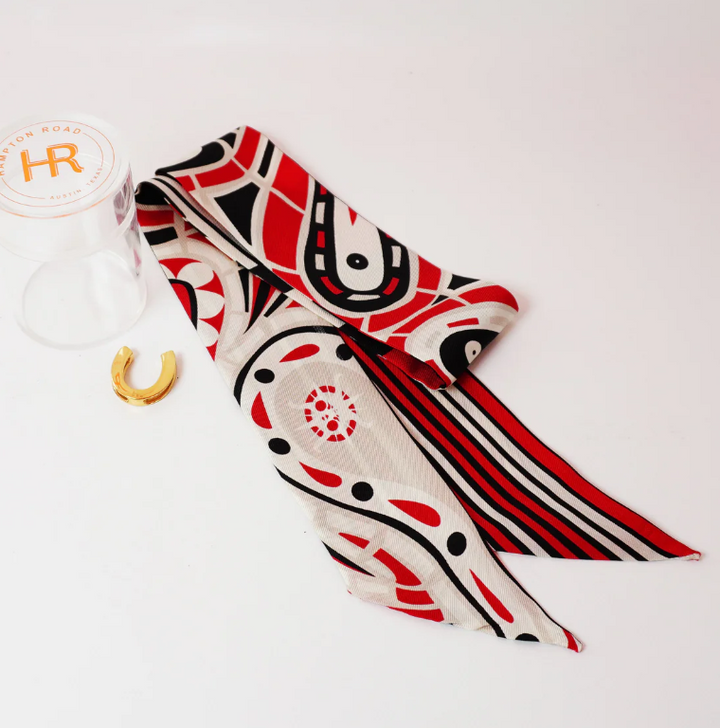 Hampton Road Crimson Paisley Twilly - Gabrielle's Biloxi