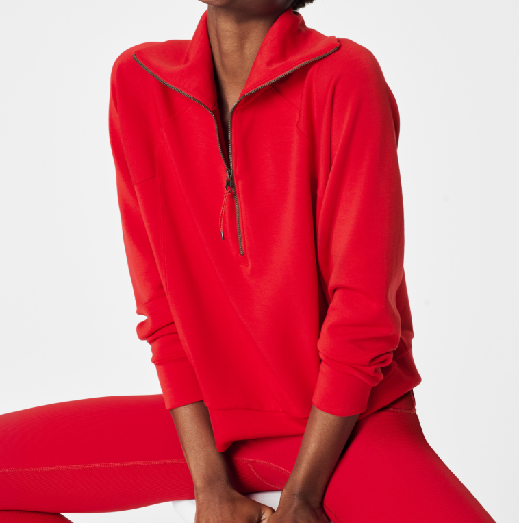 Spanx Airessentials Half Zip - Spanx Red - Gabrielle's Biloxi