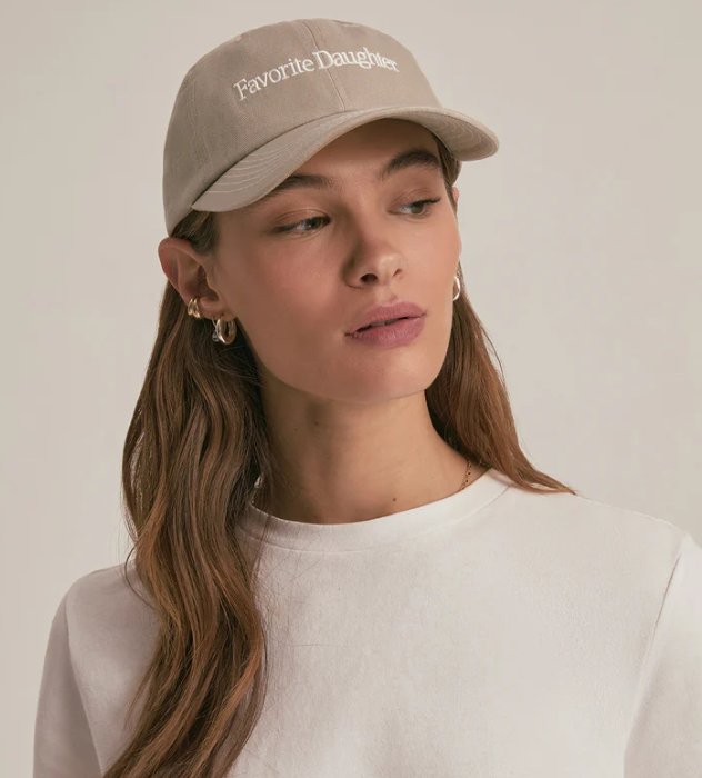 Favorite Daughter Classic Logo Baseball Hat - Taupe - Gabrielle's Biloxi