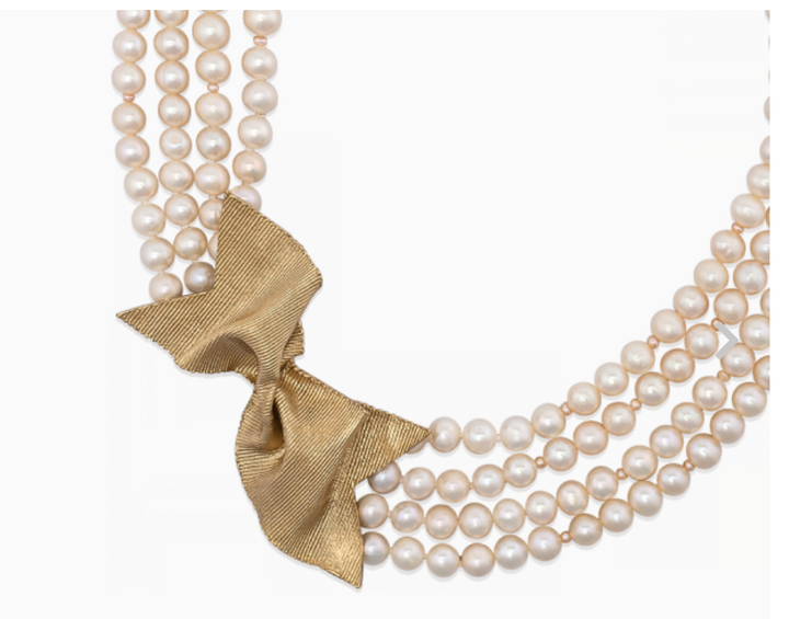 Mignon Faget Twist Bow Necklace - Bronze - Gabrielle's Biloxi