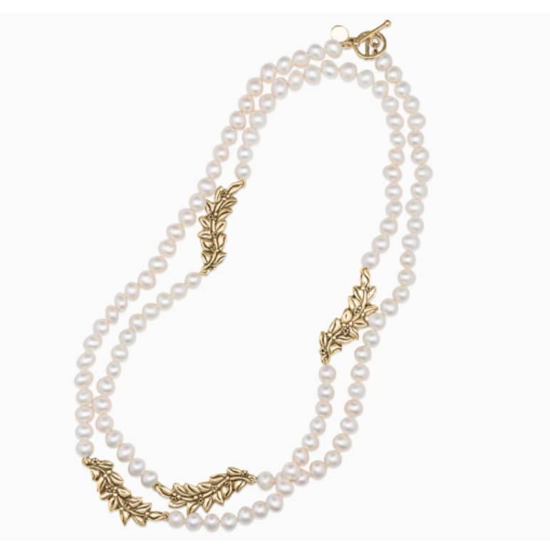 Mignon Faget Jasmine Freshwater Pearl Station Necklace - Gabrielle's Biloxi