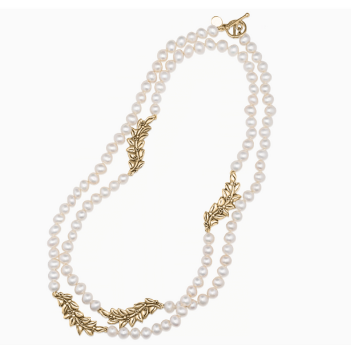 Mignon Faget Jasmine Freshwater Pearl Station Necklace - Gabrielle's Biloxi