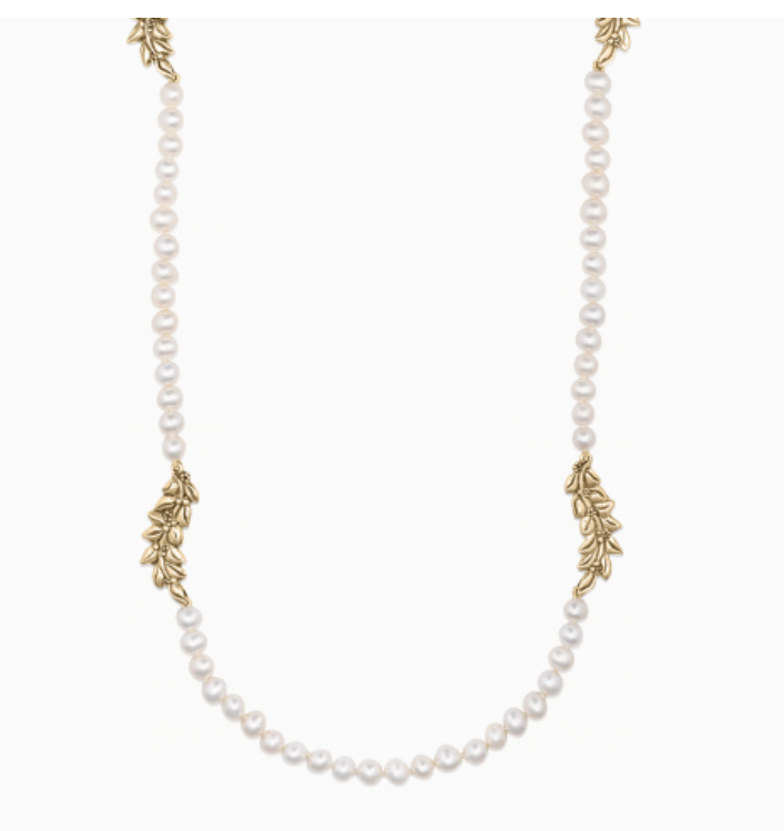 Mignon Faget Jasmine Freshwater Pearl Station Necklace - Gabrielle's Biloxi