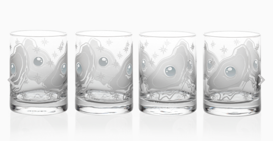 Mignon Faget Oyster Platinum Glasses - Gabrielle's Biloxi