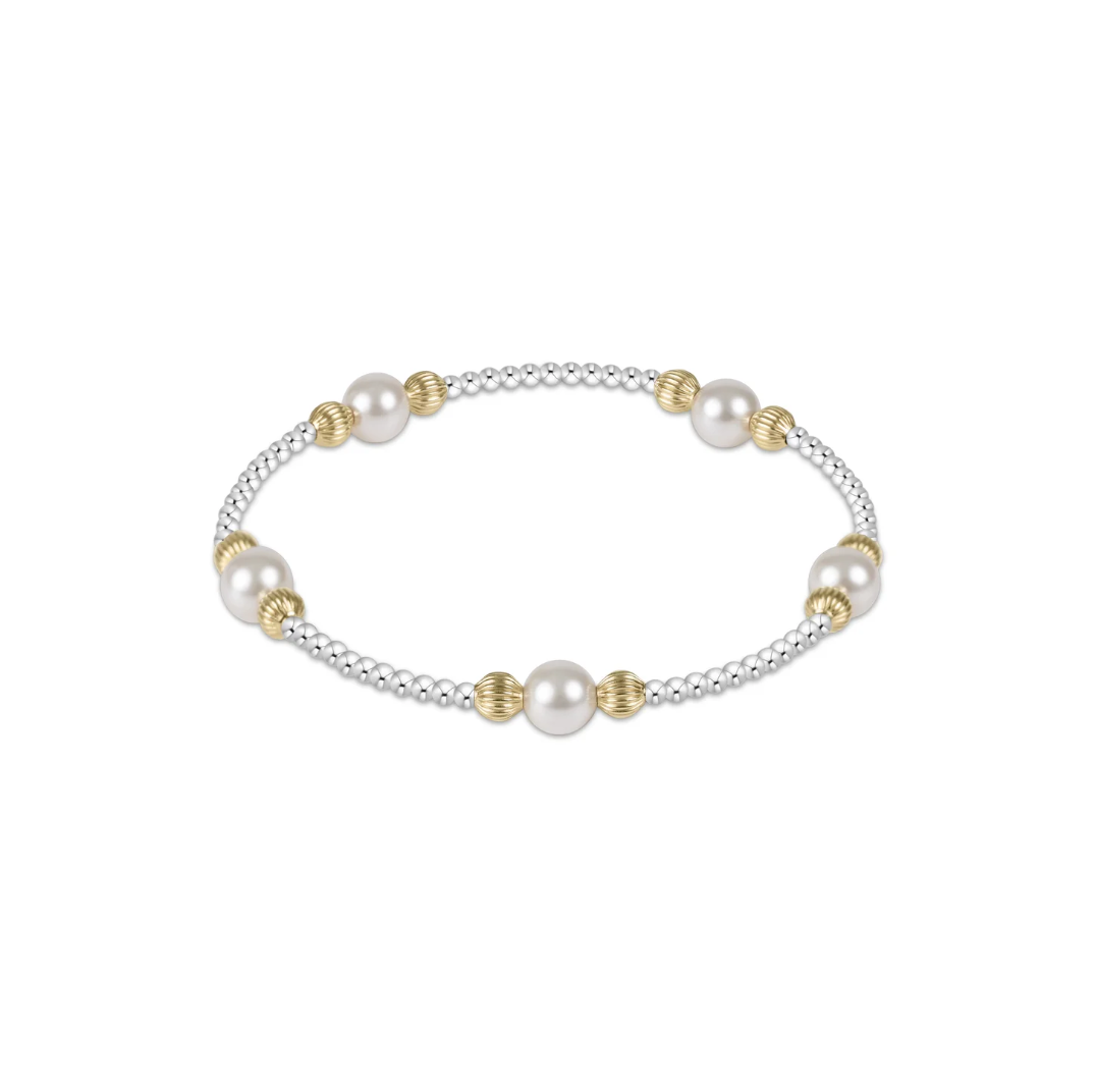 ENewton Purpose Dignity Pearl 6mm  Bead Bracelet - Mixed Metal - Gabrielle's Biloxi