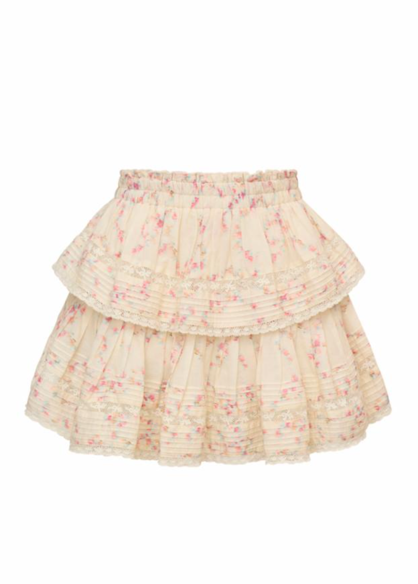 Love Shack Fancy Ruffle Mini Skirt - Magnolia - Gabrielle's Biloxi
