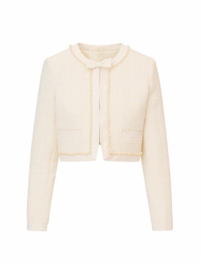 Love Shack Fancy Ralphette Jacket - Cream - Gabrielle's Biloxi